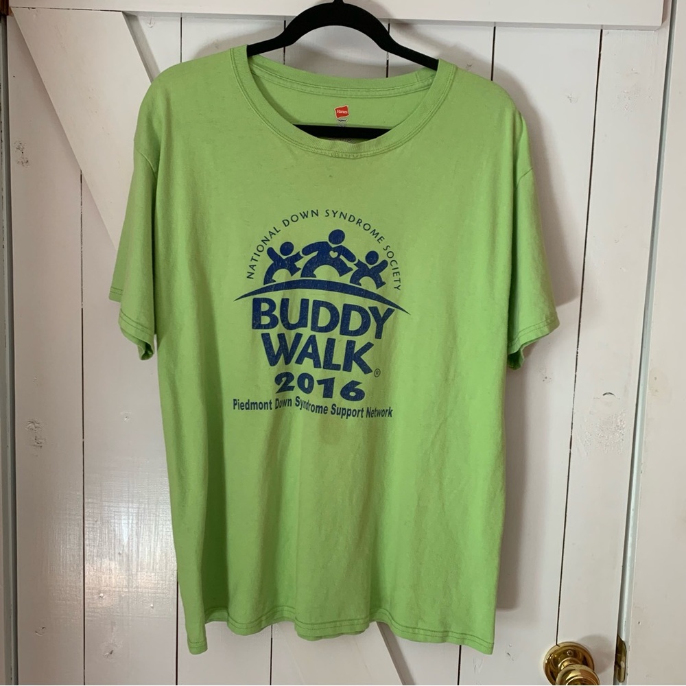 Distressed Short Sleeve T-Shirt 100% Cotton Down Syndrome Awareness